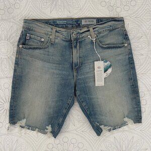 AG Nikki Cutoff Denim Shorts Relaxed Skinny '23 Years Salvage' AG-ED Finish